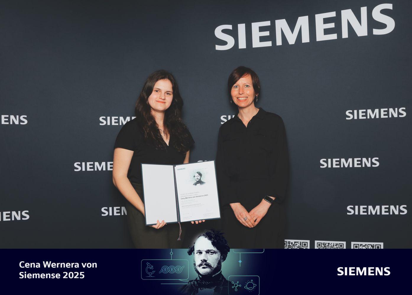 Eliška Paulíková Wins Second Place in the Werner von Siemens Awards