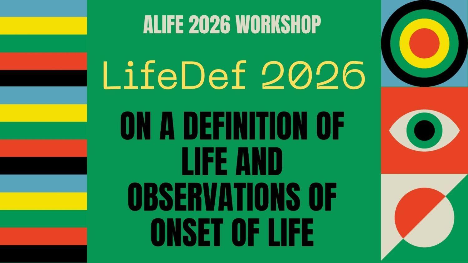 Join Our ALIFE 2026 Workshop