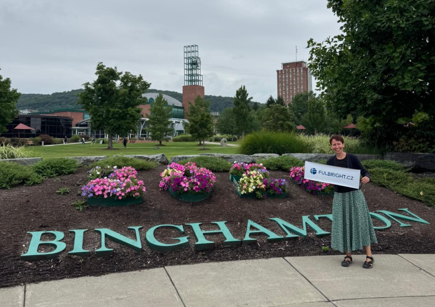 Jitka Starts a Fulbright Research Stay at Binghamton University